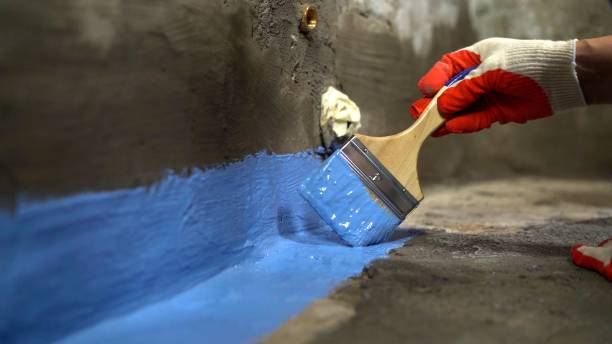 Commercial Waterproofing project at a Ridgefield, WA business property by SJ Waterproofing Pros